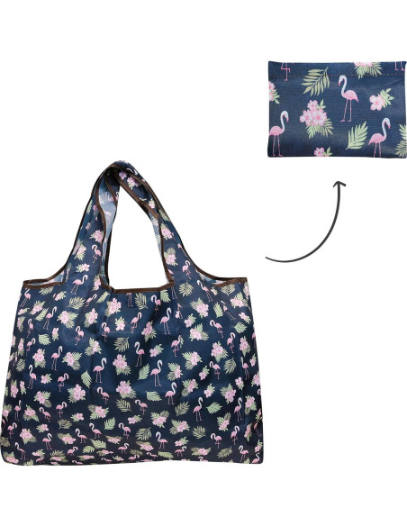 Bolsas de Compras Reutilizables Wrapables de Nylon - Juego de 3 Bolsas de Compras Reutilizables Wrapables de Nylon - Juego de 3