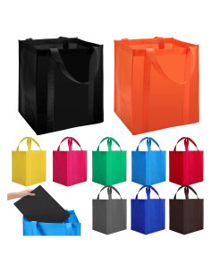 Paquete de 10 Bolsas de Compras Reutilizables Tivcck 24x31.5x38.1cm