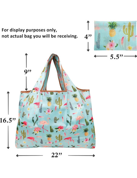 Bolsas de Compras Reutilizables Wrapables de Nylon - Juego de 3 Bolsas de Compras Reutilizables Wrapables de Nylon - Juego de 3