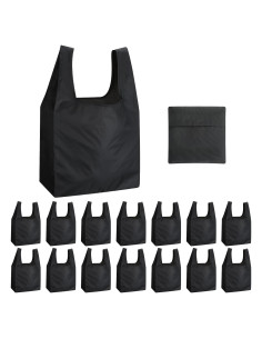 Chumia 50 Bolsas de Compras Reutilizables Plegables 34.5x35.1cm