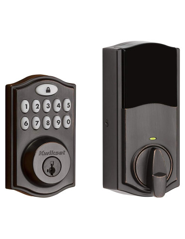 Cerradura Electrónica Kwikset 914 SmartCode Bronce Veneciano