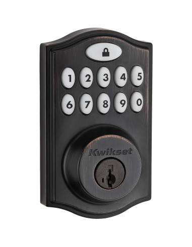 Cerradura Electrónica Kwikset 914 SmartCode Bronce Veneciano