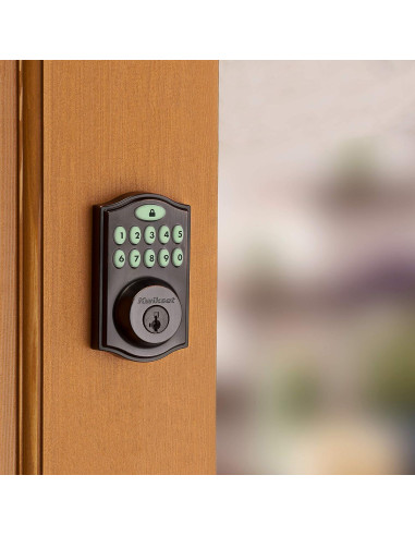 Cerradura Electrónica Kwikset 914 SmartCode Bronce Veneciano