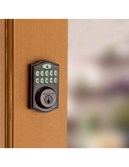 Cerradura Electrónica Kwikset 914 SmartCode Bronce Veneciano