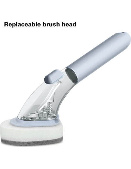 Cepillo de Cocina DAPOWER con Dispensador de Jabón y 4 Cabezas Cepillo de Cocina DAPOWER con Dispensador de Jabón y 4 Cabezas