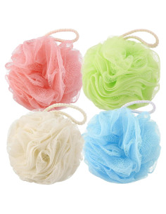 Esponjas de Lufa Exfoliantes LIKEVOW - Paquete de 4 Multicolor