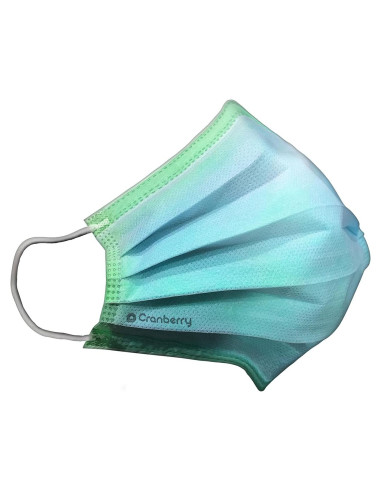 Mascarilla desechable Cranberry C2700GG verde 50 unidades