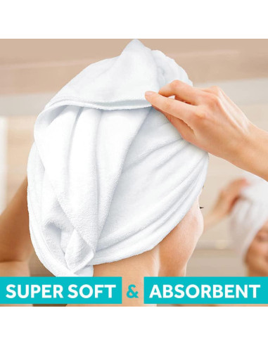 Toalla de Microfibra XL Bondi SPA - Seca Cabello Rápido 106x56cm