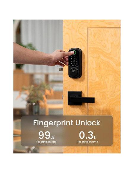 Cerradura Inteligente DESLOC B200 con Huella Dactilar y Manijas