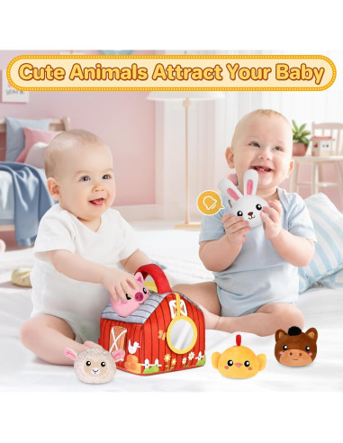 Set de Juguetes de Peluche KMUYSL para Bebés 0-12 Meses