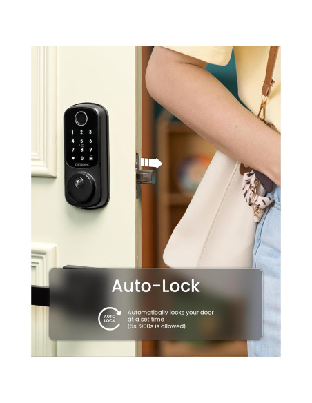 Cerradura Inteligente DESLOC B200 con Huella Dactilar y Manijas