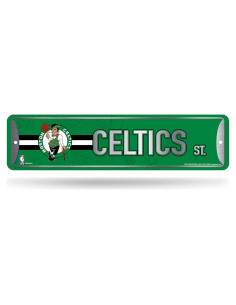 Cartel de Metal Rico Industries NBA Boston Celtics 10x38 cm