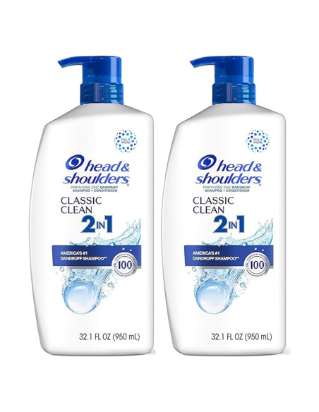 Head & Shoulders 2-en-1 Champú y Acondicionador Limpieza Clásica 2L