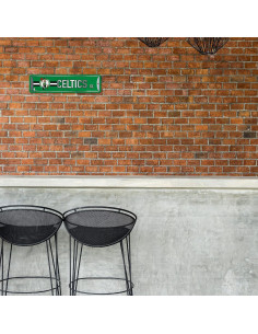 Cartel de Metal Rico Industries NBA Boston Celtics 10x38 cm 2