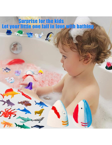 Bolas de Baño Pinyi para Niños - Set de 8 Sorpresas Marinas