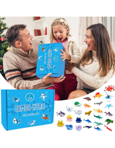 Bolas de Baño Pinyi para Niños - Set de 8 Sorpresas Marinas