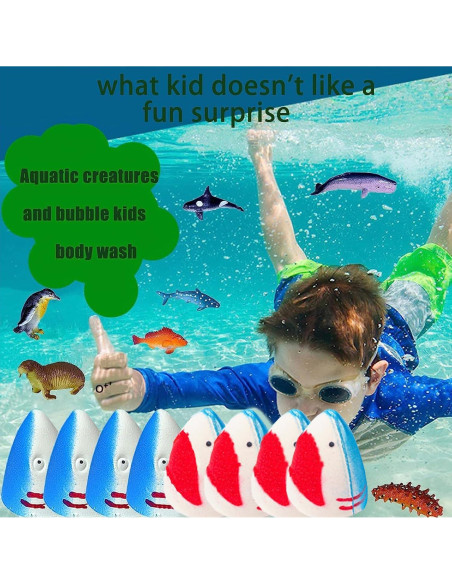 Bolas de Baño Pinyi para Niños - Set de 8 Sorpresas Marinas