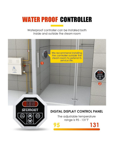 Generador de Vapor DC HOUSE 9KW 220V para Sauna Spa