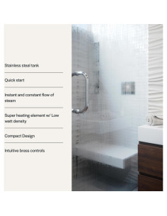 Suite de Vapor Casi Cielo con Controlador y Cabeza de Vapor 2