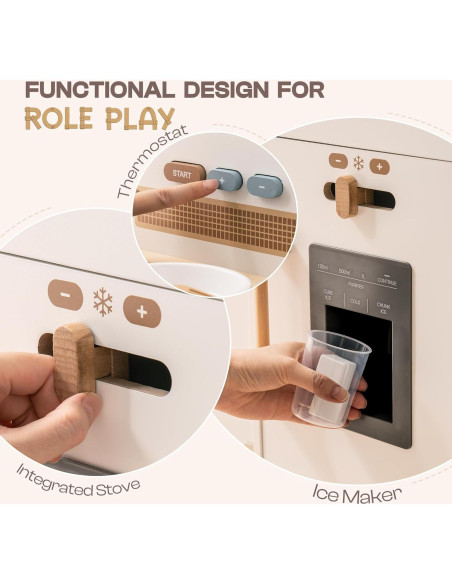 Cocina de Juguete de Madera ROBOTIME con Luces y Sonidos