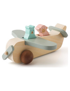Juguete de Madera Avión ibwaae para Bebés 36 meses a 6 años