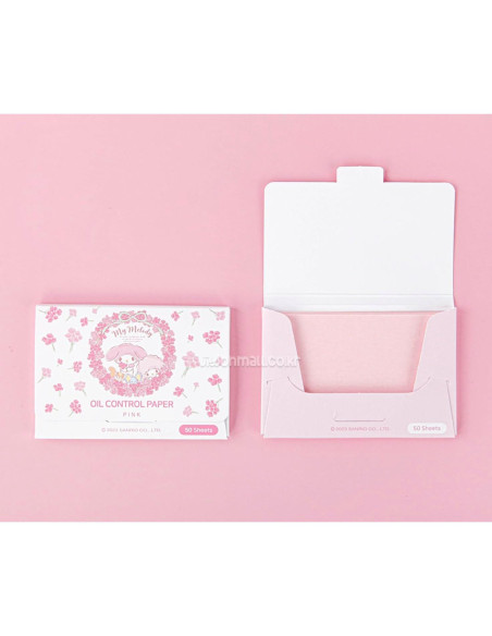 Papel Absorbente de Aceite My Melody 150 Hojas - Estuche Portátil
