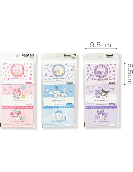 Papel Absorbente de Aceite My Melody 150 Hojas - Estuche Portátil