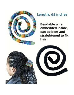 4 Sujetadores de Cabello en Espiral KATOCHUG para Dreadlocks 2