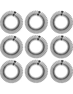 Diadema de Garra Negra para Cabello Rizado Sibba - 9 Piezas 2