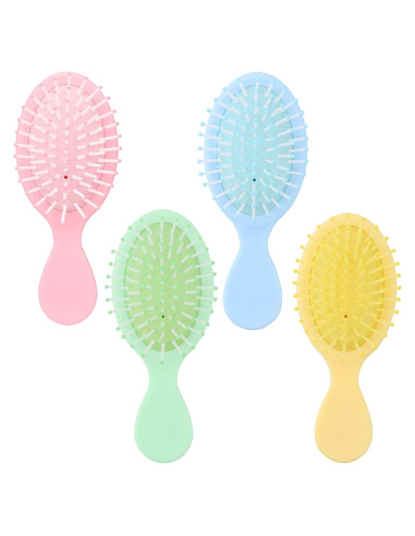 Mini Cepillos de Pelo Húmedo LVYOUIF - Paquete de 4 Unidades