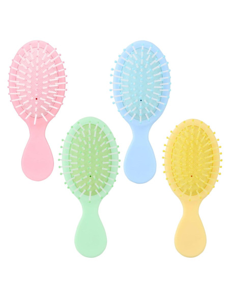 Mini Cepillos de Pelo Húmedo LVYOUIF - Paquete de 4 Unidades