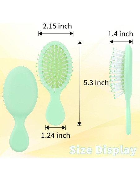 Mini Cepillos de Pelo Húmedo LVYOUIF - Paquete de 4 Unidades