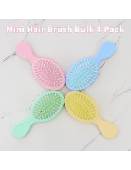 Mini Cepillos de Pelo Húmedo LVYOUIF - Paquete de 4 Unidades
