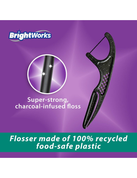 Palillos de Hilo Sostenibles Brightworks - 225 Unidades - Menta y Carbón