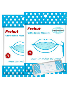 Hilos Dentales Ortodónticos Frehut - 150 Unidades con Estuche