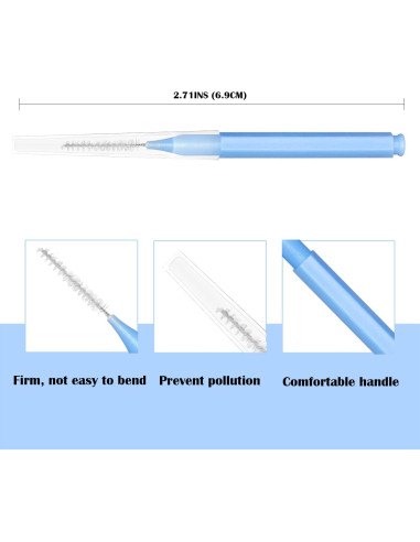 Cepillo Interdental EasyHonor 75 Piezas 5 Colores Higiene Oral