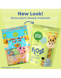 Hilos Dentales Biodegradables SmartLifeco para Niños 200 Unidades 2