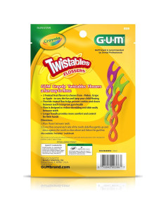 Hilos Dentales para Niños GUM Crayola - 90 Unidades Sabores Frutas 2