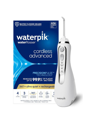 Hilo Dental Inalámbrico Waterpik WP-580 Blanco Recargable