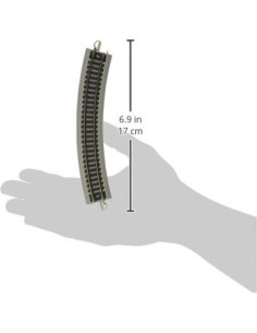 Pista Curvada E-Z Track Bachmann 28.58 cm Riel Níquel 2