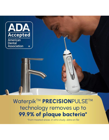Hilo Dental Inalámbrico Waterpik WP-580 Blanco Recargable
