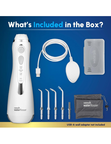 Hilo Dental Inalámbrico Waterpik WP-580 Blanco Recargable