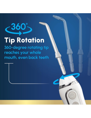 Hilo Dental Inalámbrico Waterpik WP-580 Blanco Recargable