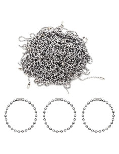 150 Cadenas de Bolas 10cm Wayilea Acero Inoxidable