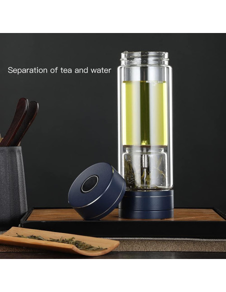 Botella de Té Portátil Toycol 450ml Doble Pared Aislante Botella de Té Portátil Toycol 450ml Doble Pared Aislante