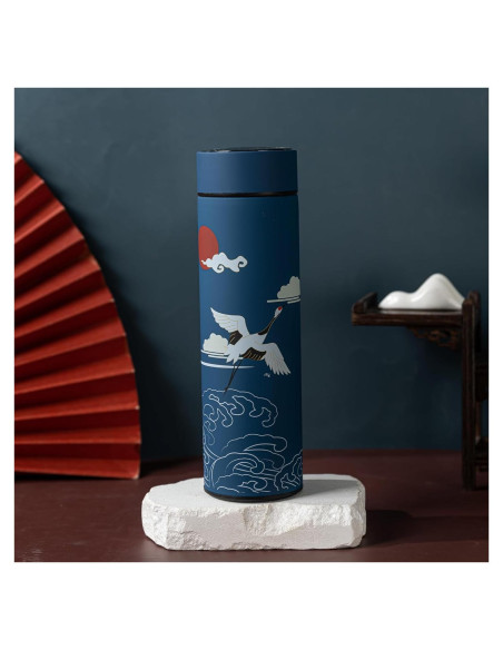 Termo de viaje THY COLLECTIBLES 500 ml acero inoxidable azul