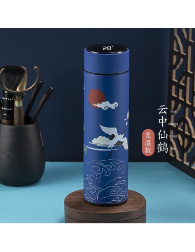 Termo de viaje THY COLLECTIBLES 500 ml acero inoxidable azul