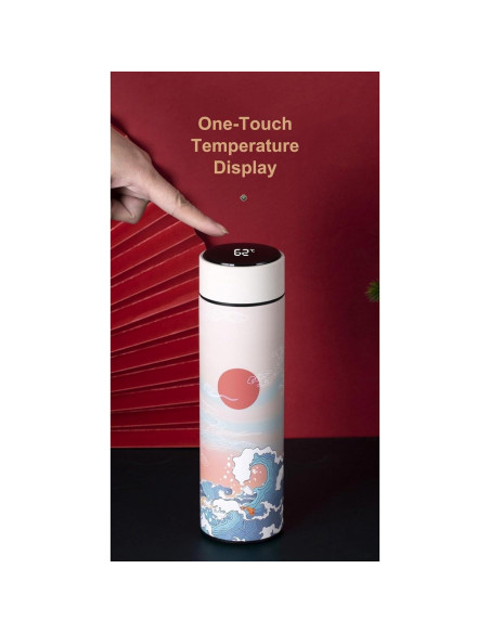 Termo de viaje THY COLLECTIBLES 500 ml acero inoxidable azul