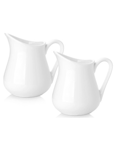 Juego de 2 Jarras de Cerámica Nucookery 240 ml Blancas