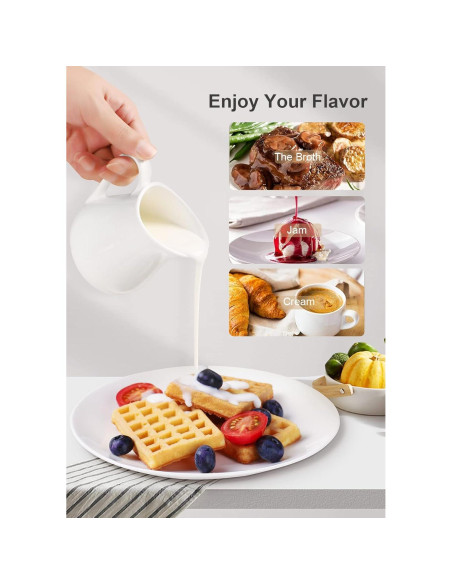 Juego de 2 Jarras de Cerámica Nucookery 240 ml Blancas